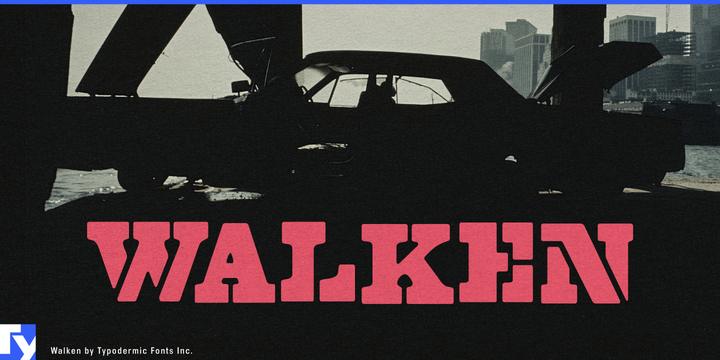 Walken typeface specimen