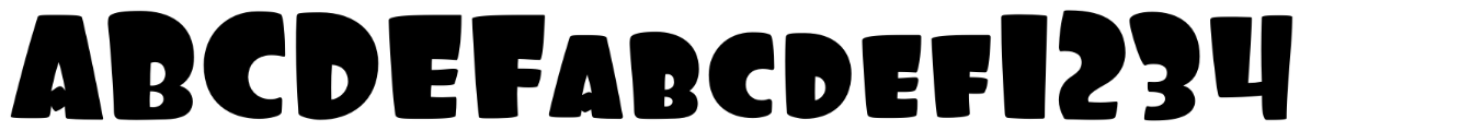 Foo typeface specimen
