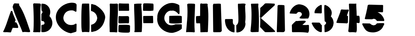 Rafika typeface specimen