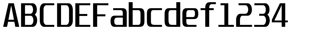 Unispace typeface specimen