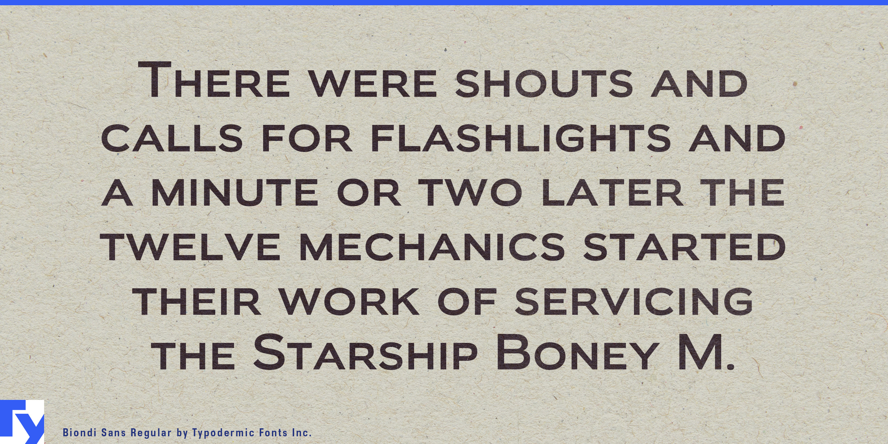 Biondi Sans specimen 3