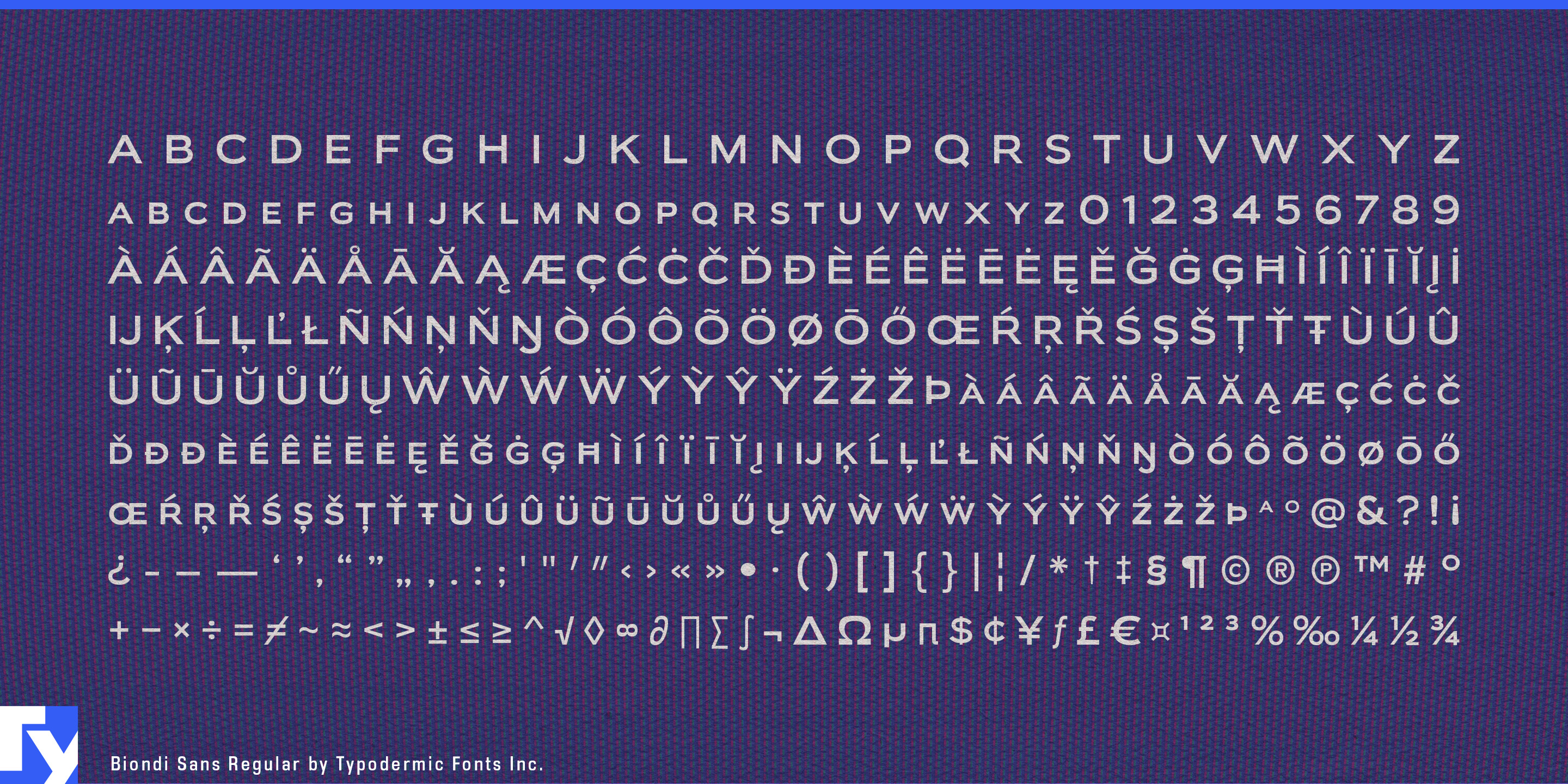 Biondi Sans specimen 5
