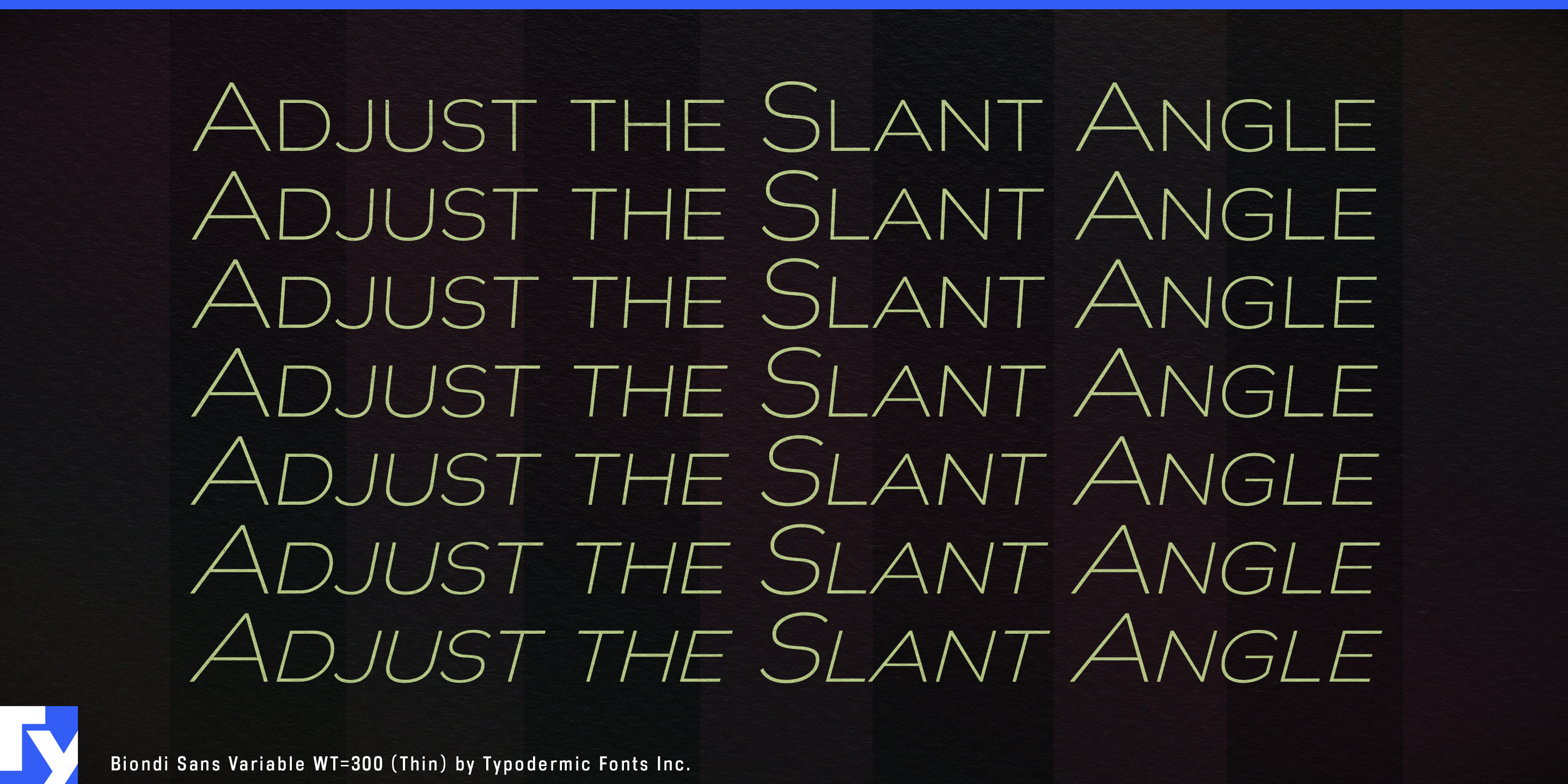 Biondi Sans specimen 9