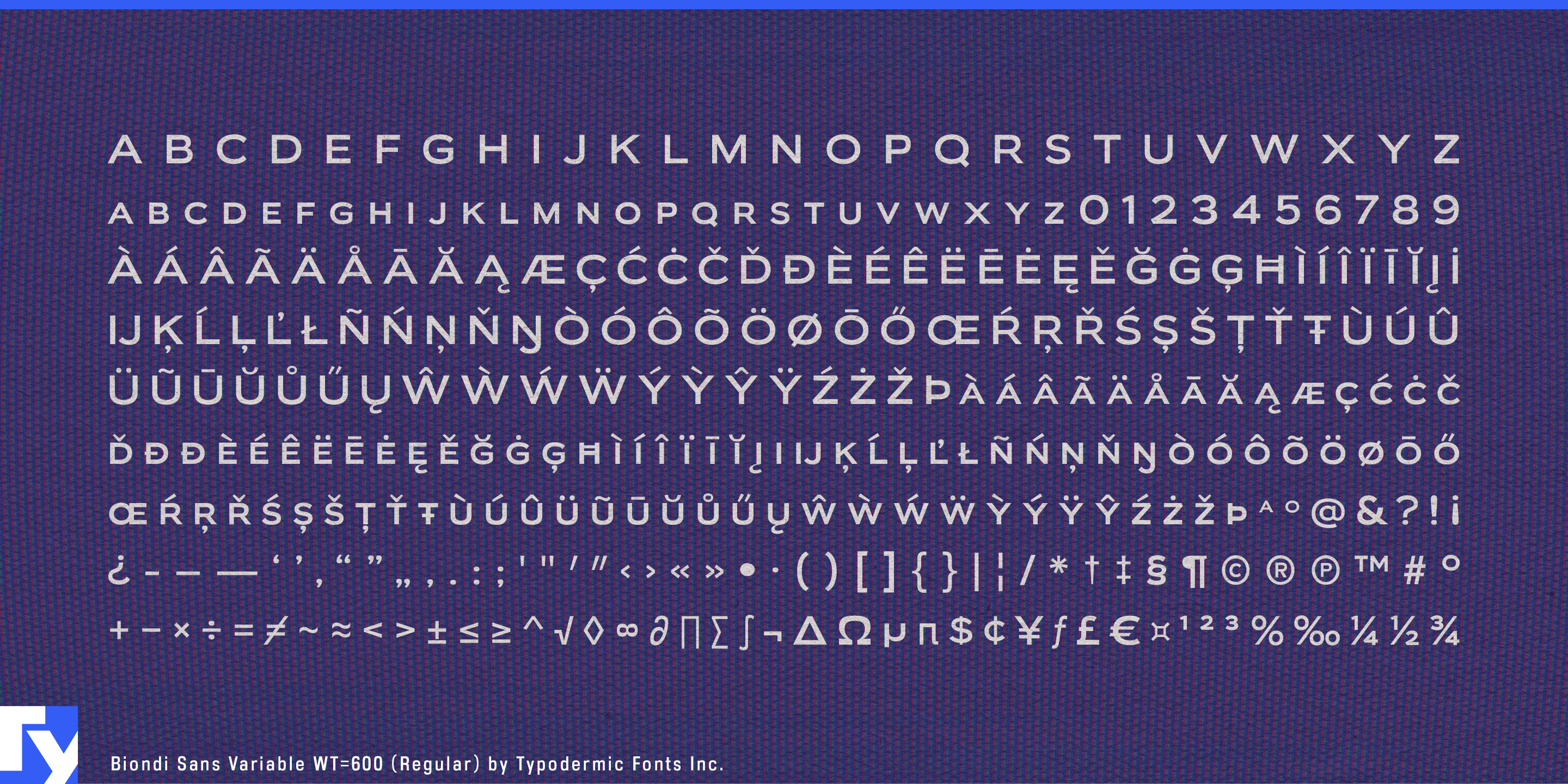 Biondi Sans specimen 12