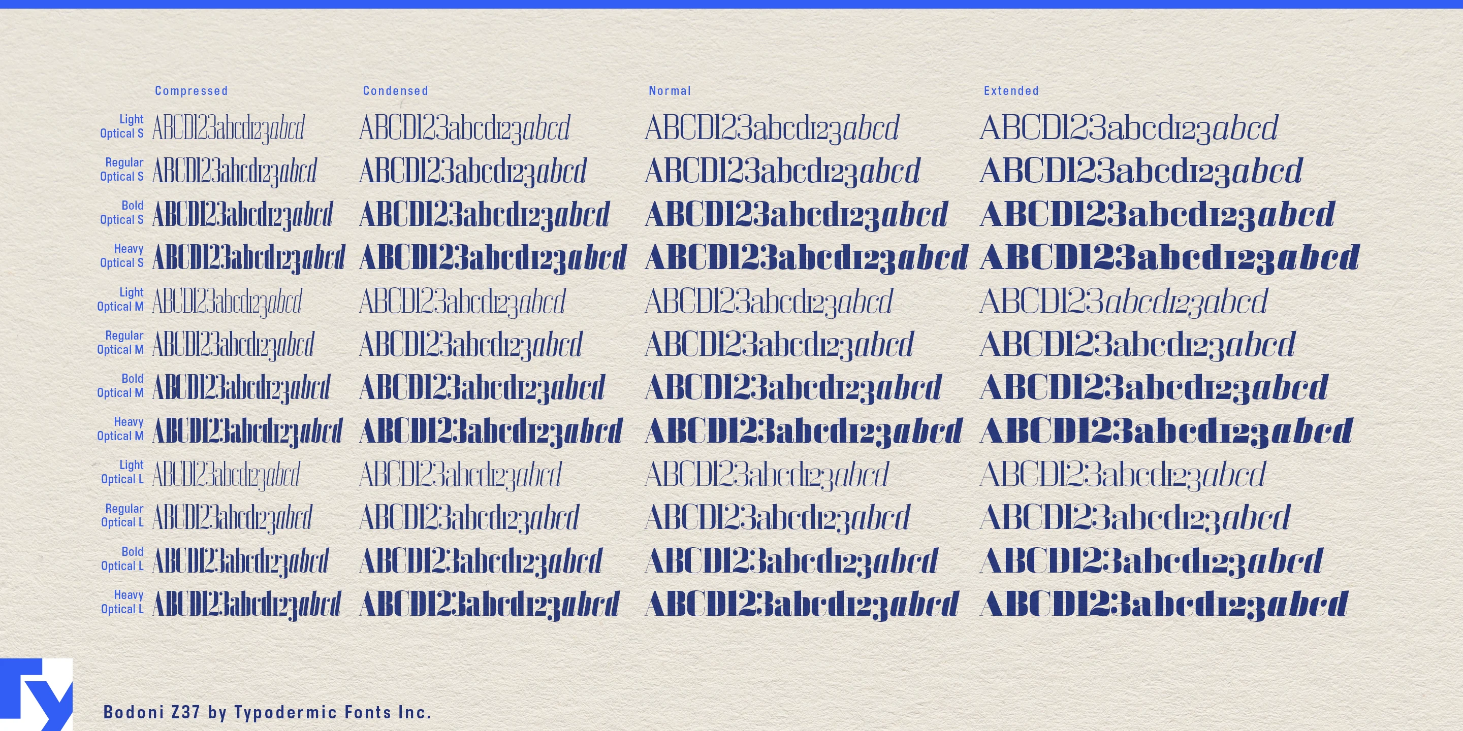 Bodoni Z37 specimen 4