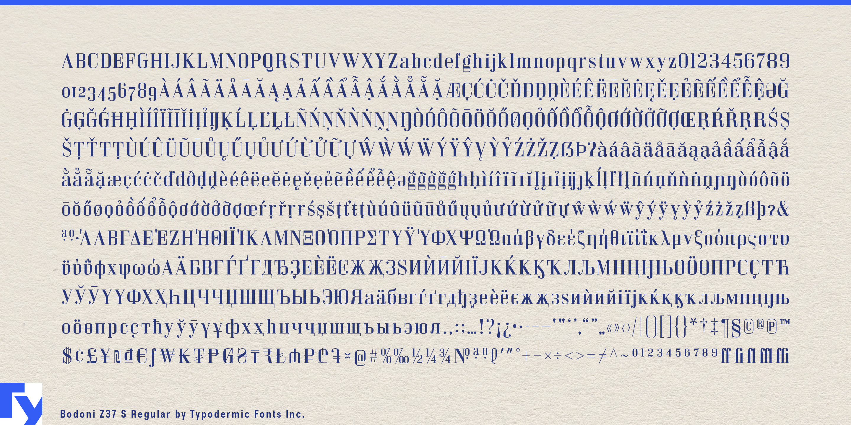 Bodoni Z37 specimen 5