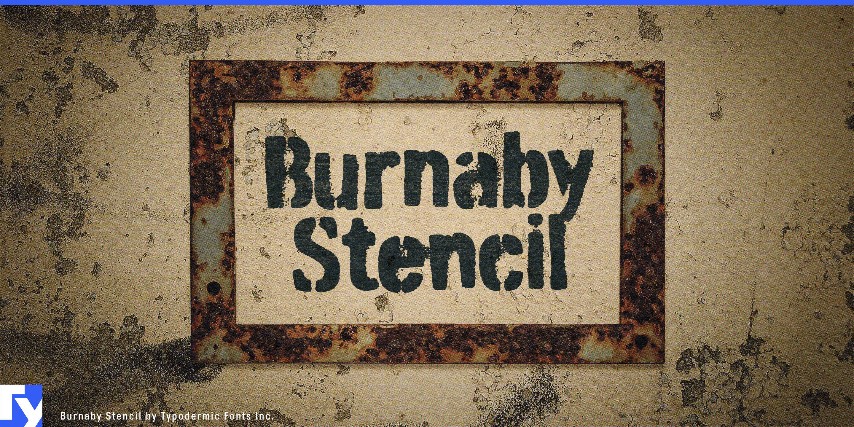 Burnaby Stencil specimen 1