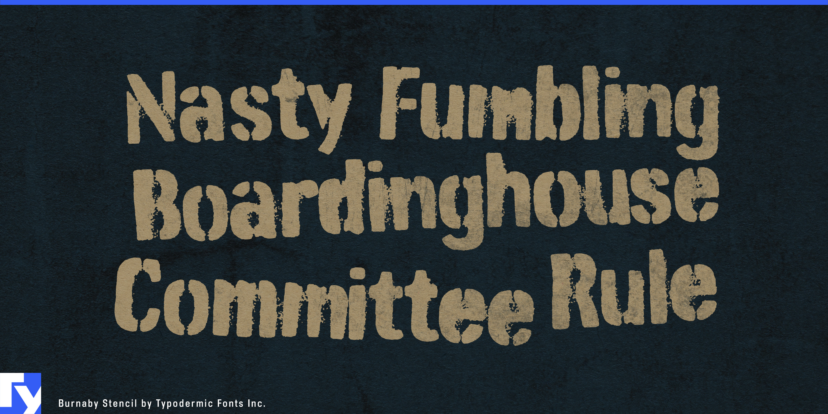 Burnaby Stencil specimen 2
