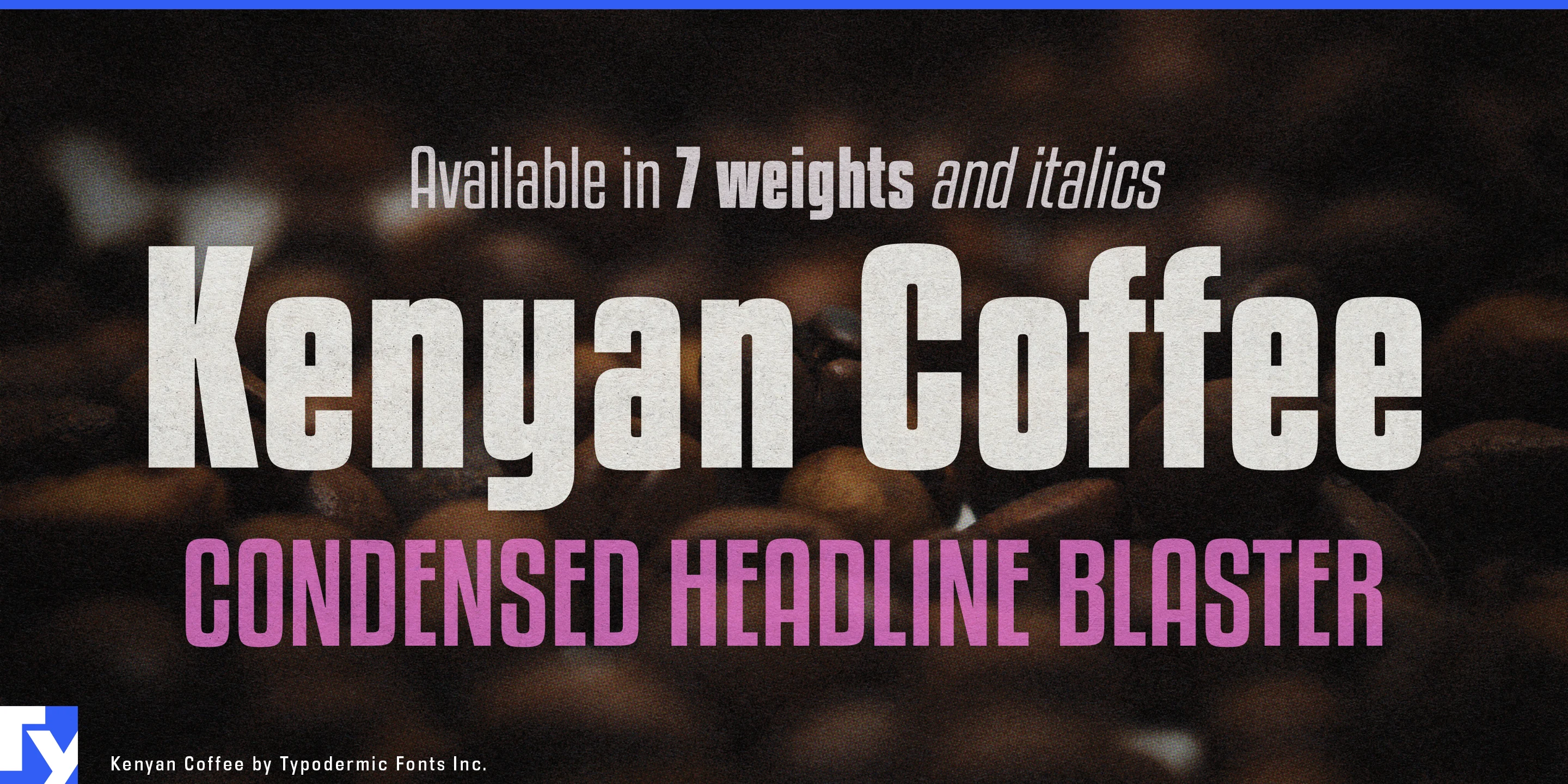 Schriftmuster 1 von Kenyan Coffee