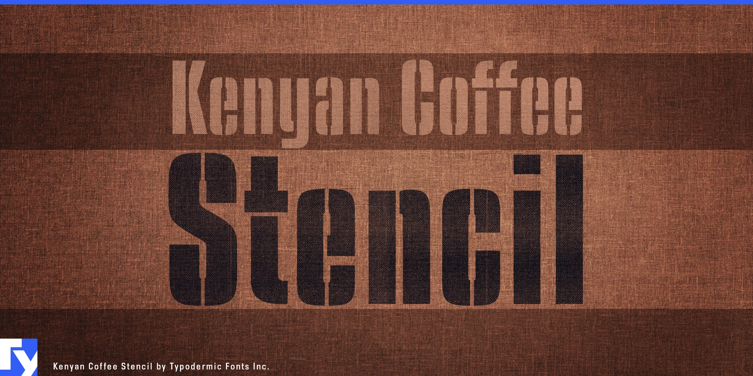Kenyan Coffee Stencilの見本 1