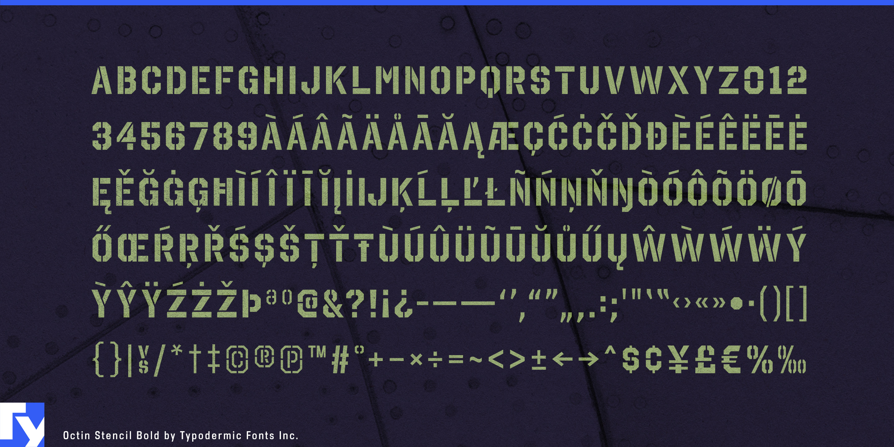 Octin Stencil specimen 5