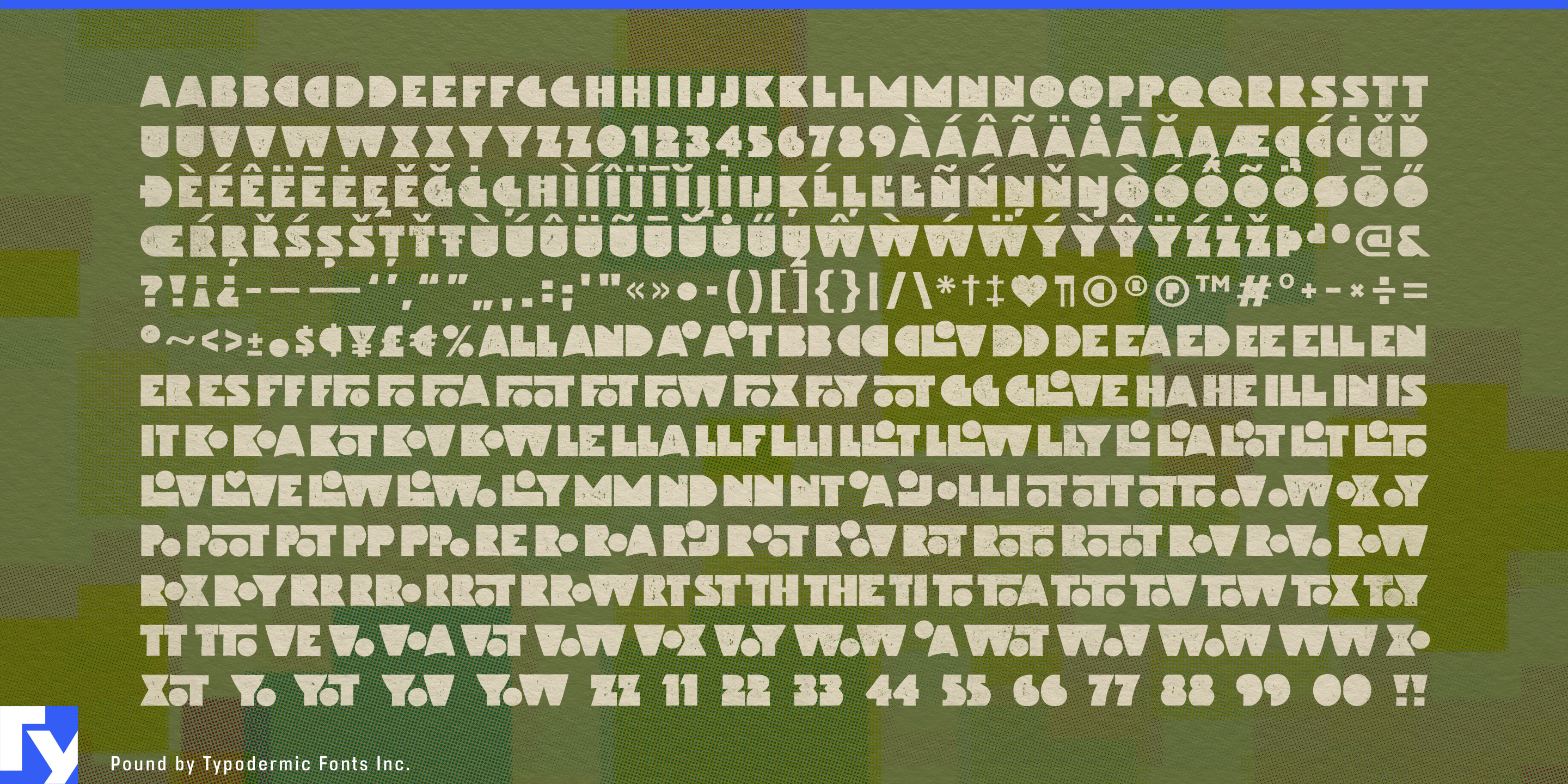 Schriftmuster 5 von Pound