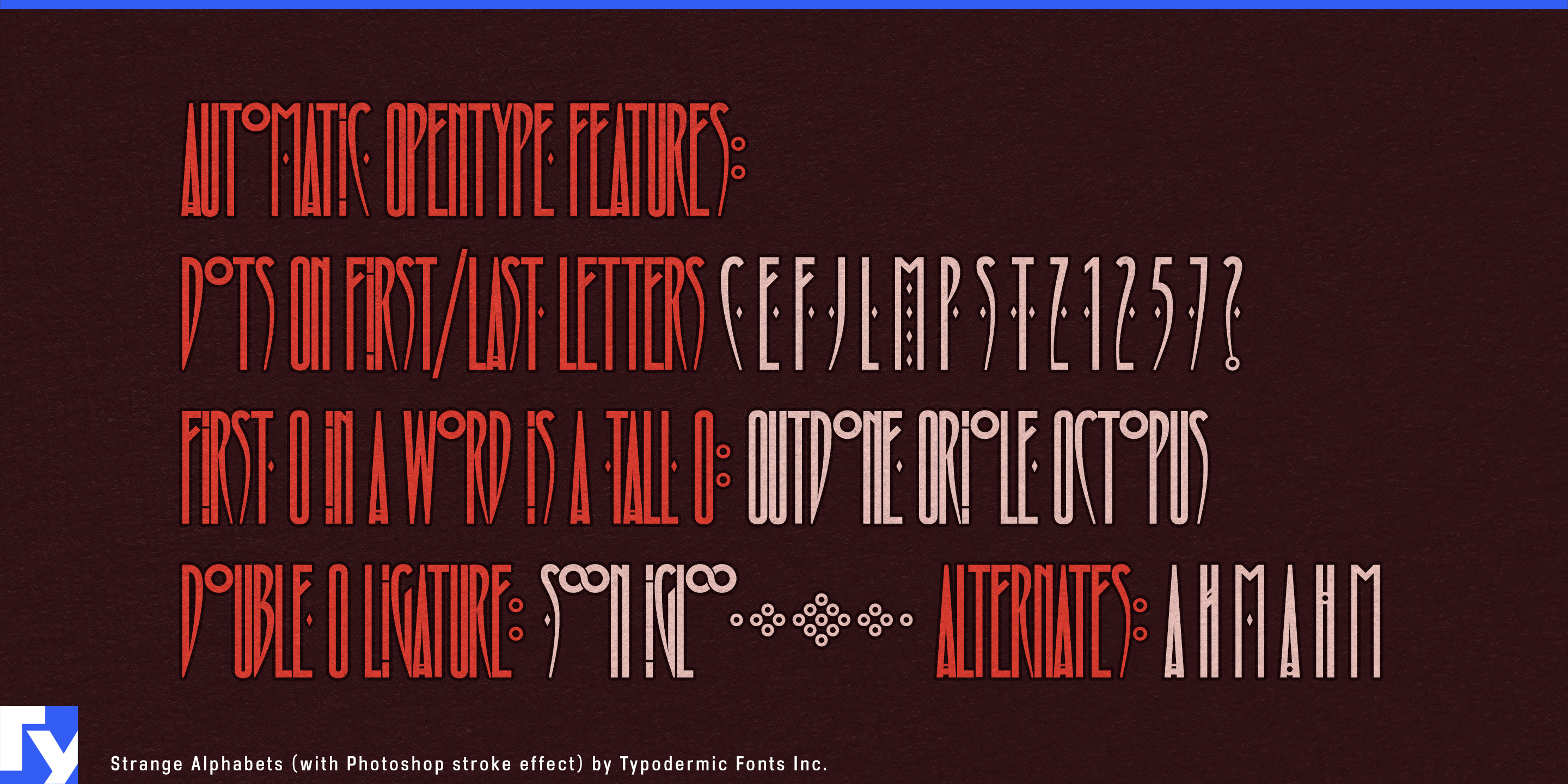 Strange Alphabets specimen 4