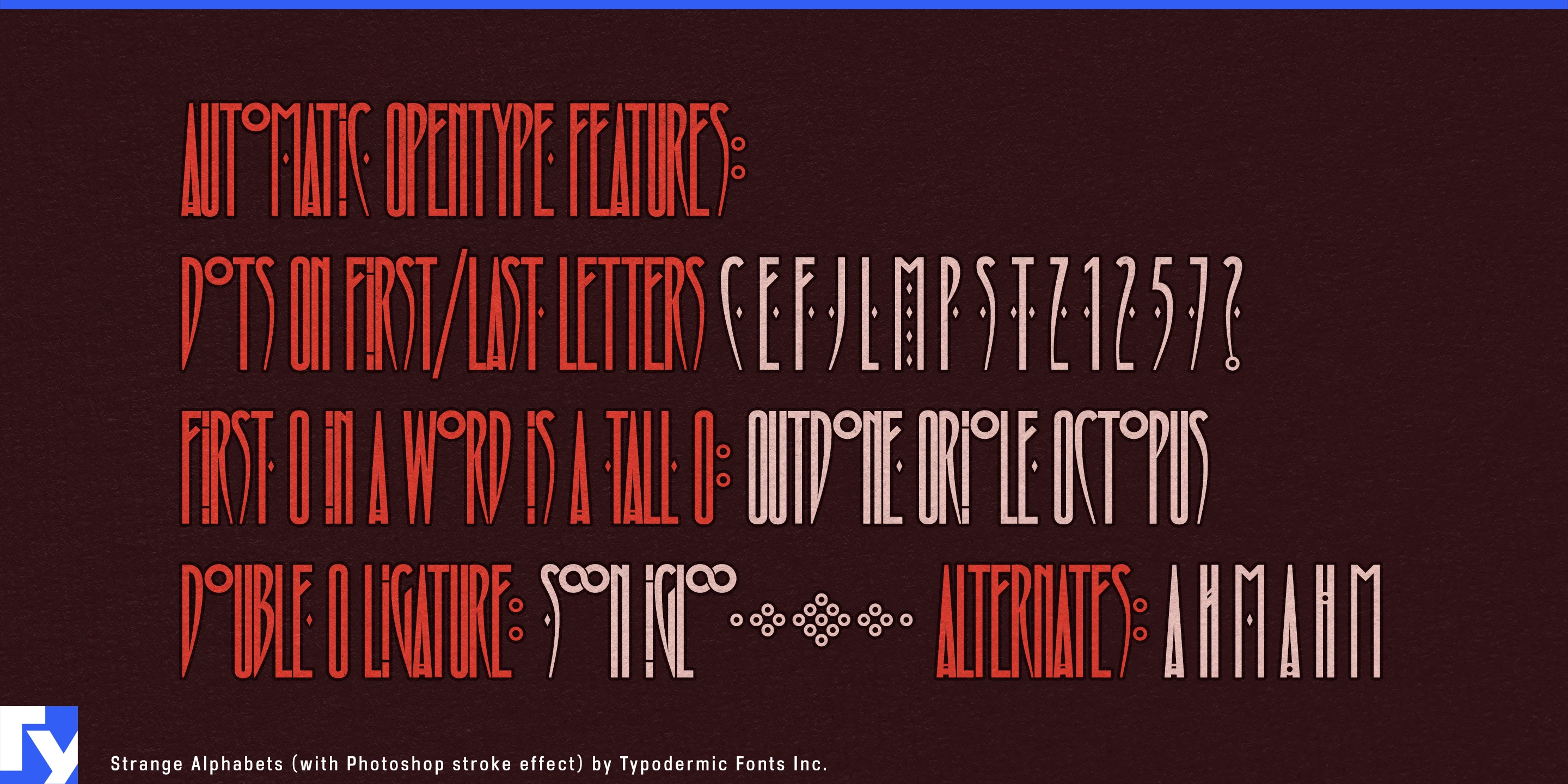 Strange Alphabets specimen 4