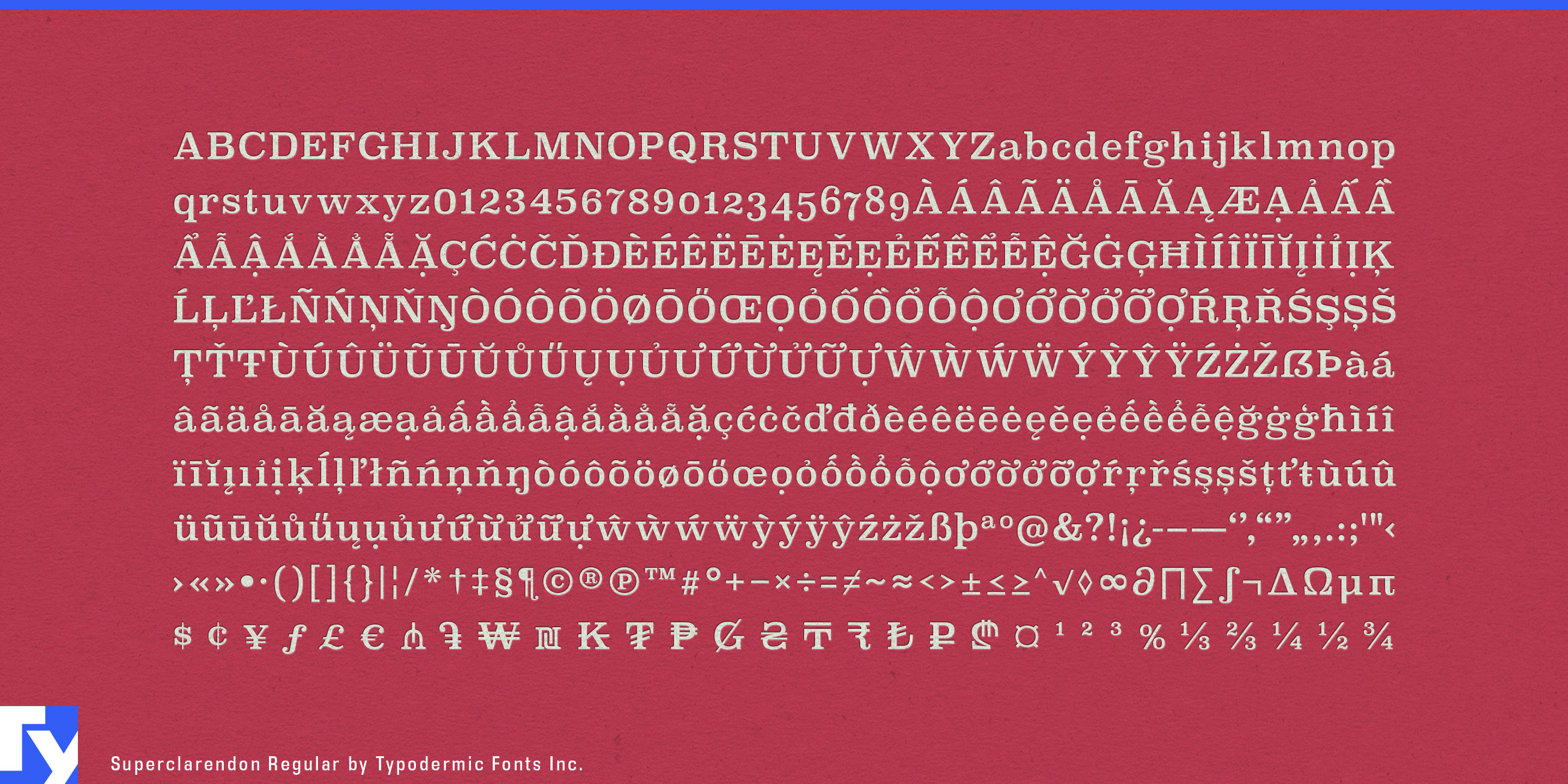 Superclarendon specimen 5
