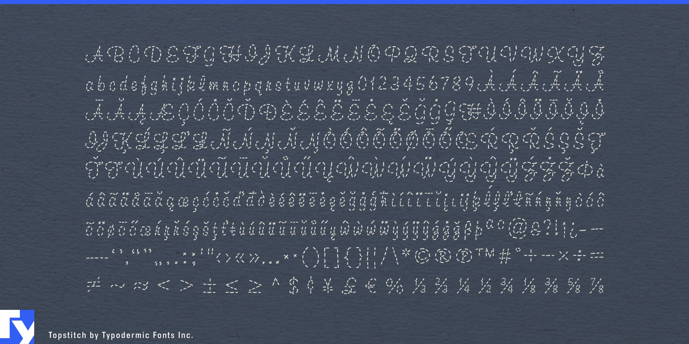 Topstitch specimen 5