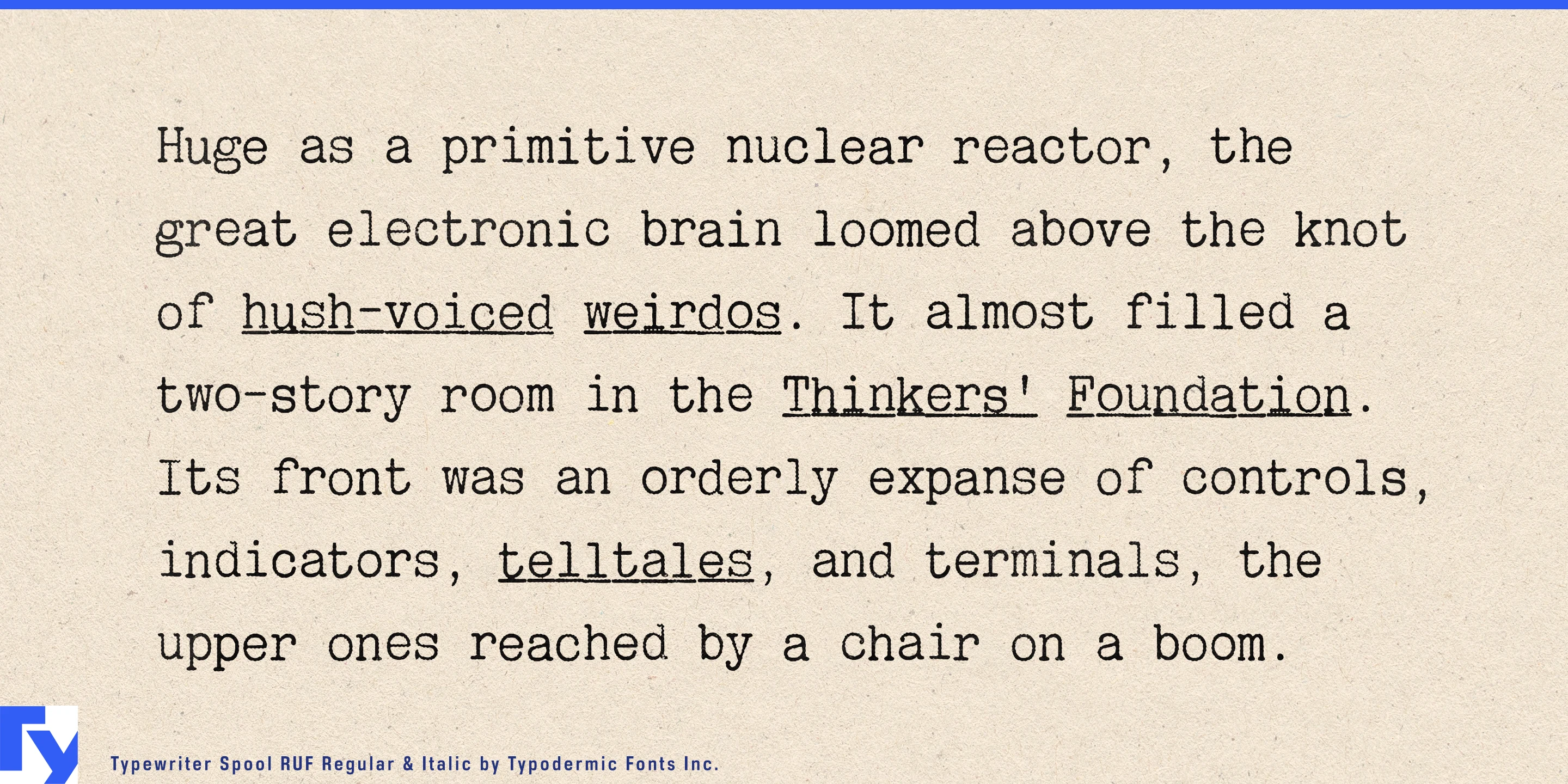 Typewriter Spool specimen 3
