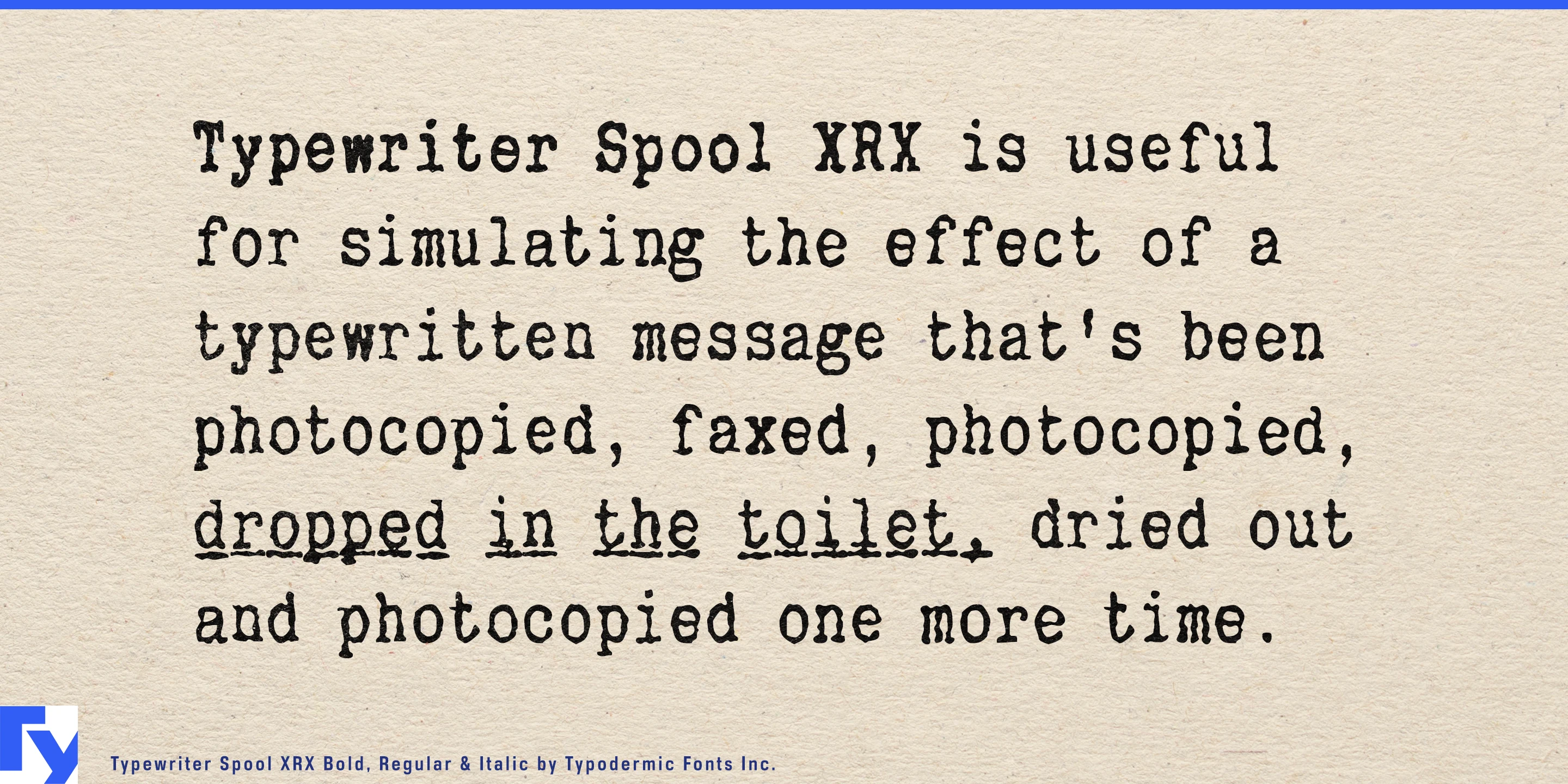 Typewriter Spool specimen 6