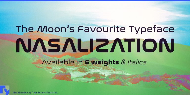 Unleash the Space Exploration Vibe with Nasalization Typeface
