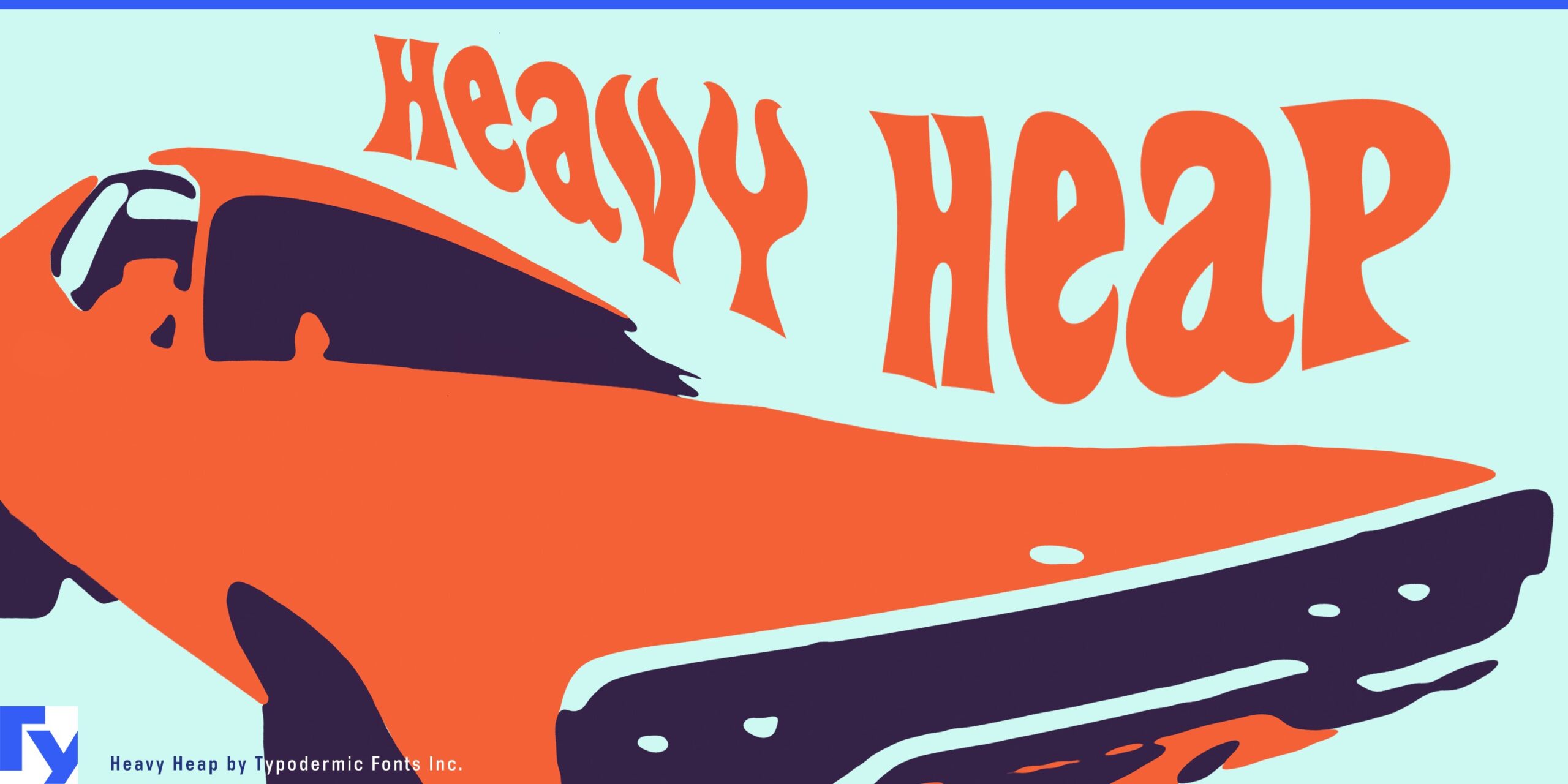 Heavy Heap Typeface Sets Your Designs on Fire with Warp and Envelope Effects