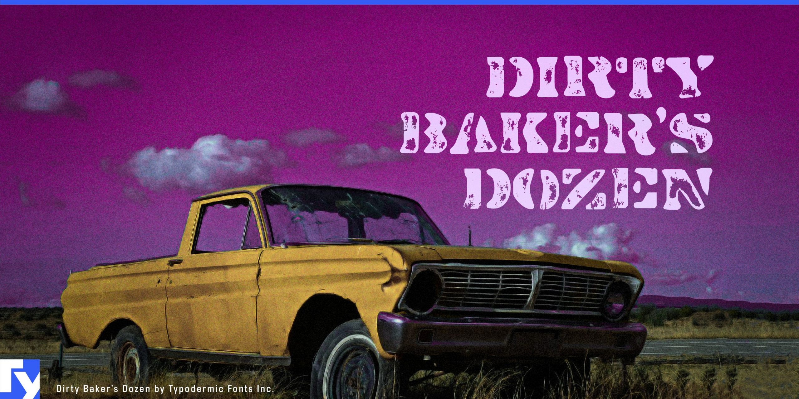 Realistic Grit: Convey Your Message with Dirty Baker's Dozen Typeface