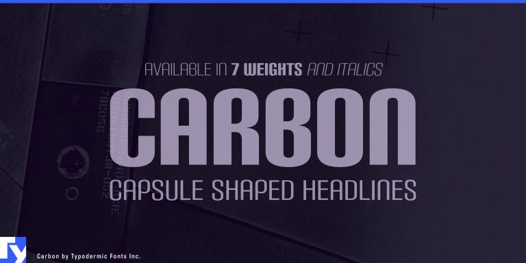 Bold Headlines Perfected: Carbon Typeface in Action