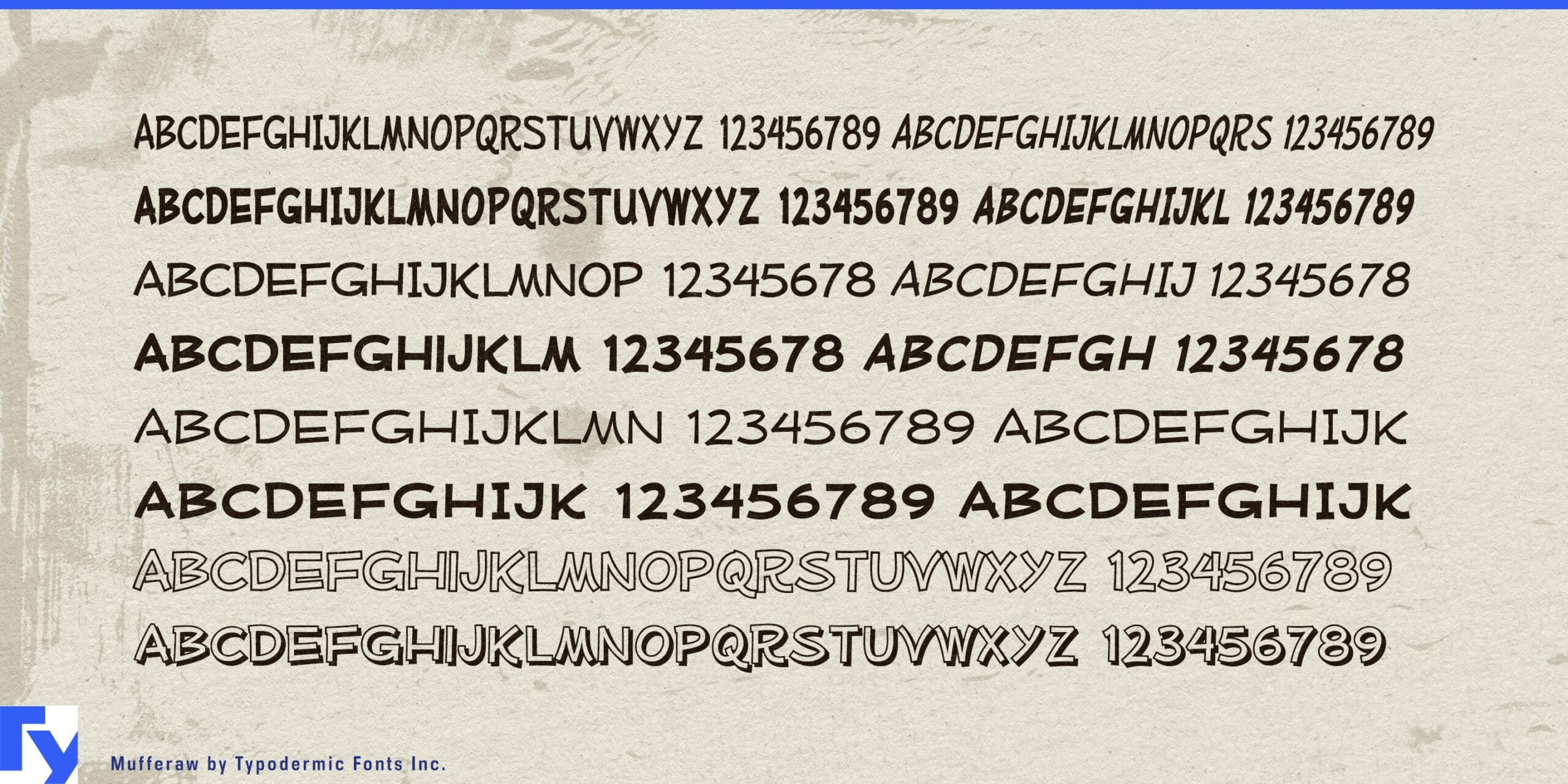 Expressive Contours of Mufferaw Typeface: Uniquely Charming