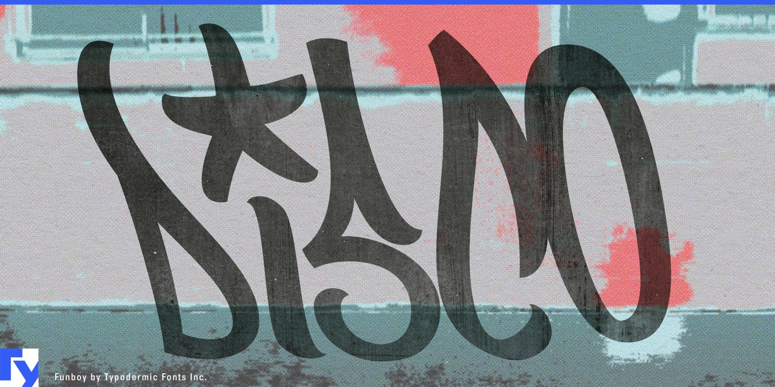 Bold and Edgy: Funboy Typeface Showcasing Its Wild Style