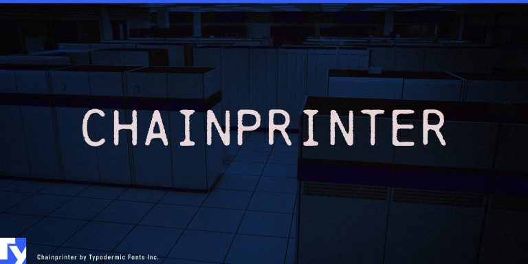 Retro Charm: Chainprinter Typeface Takes You Back