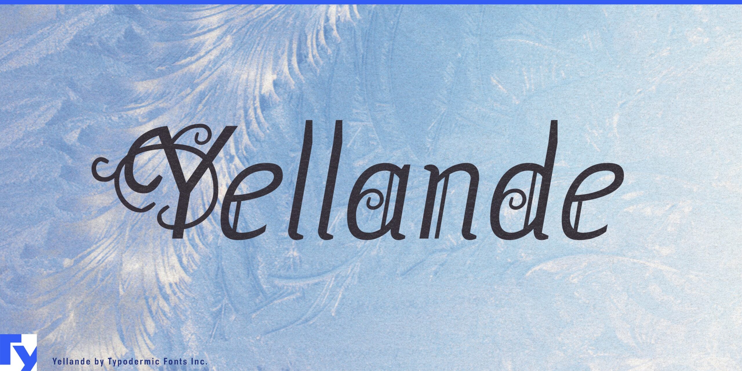 Curled Wrought-Iron Look: Yellande Typeface's Inspiring Creativity