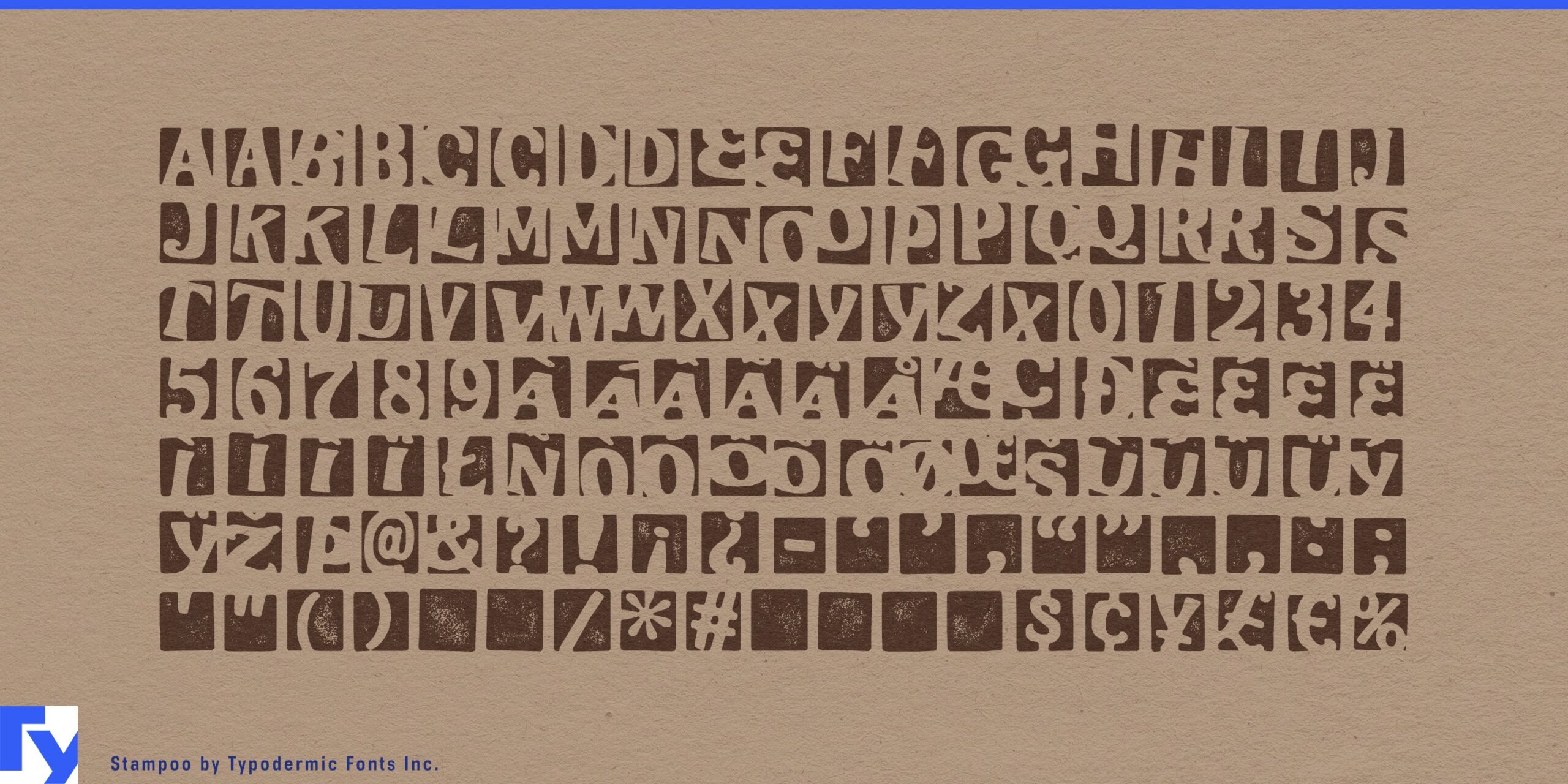 Feel the warmth and kindness of Stampoo's unique letterforms in your words.