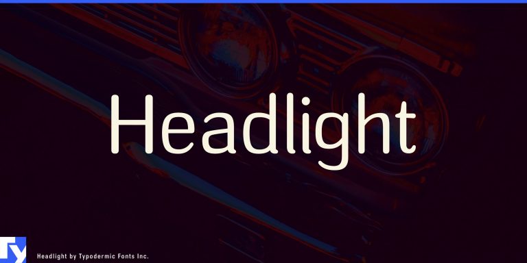 Unique Blend of Style and Function: Headlight Typeface Shines Bright