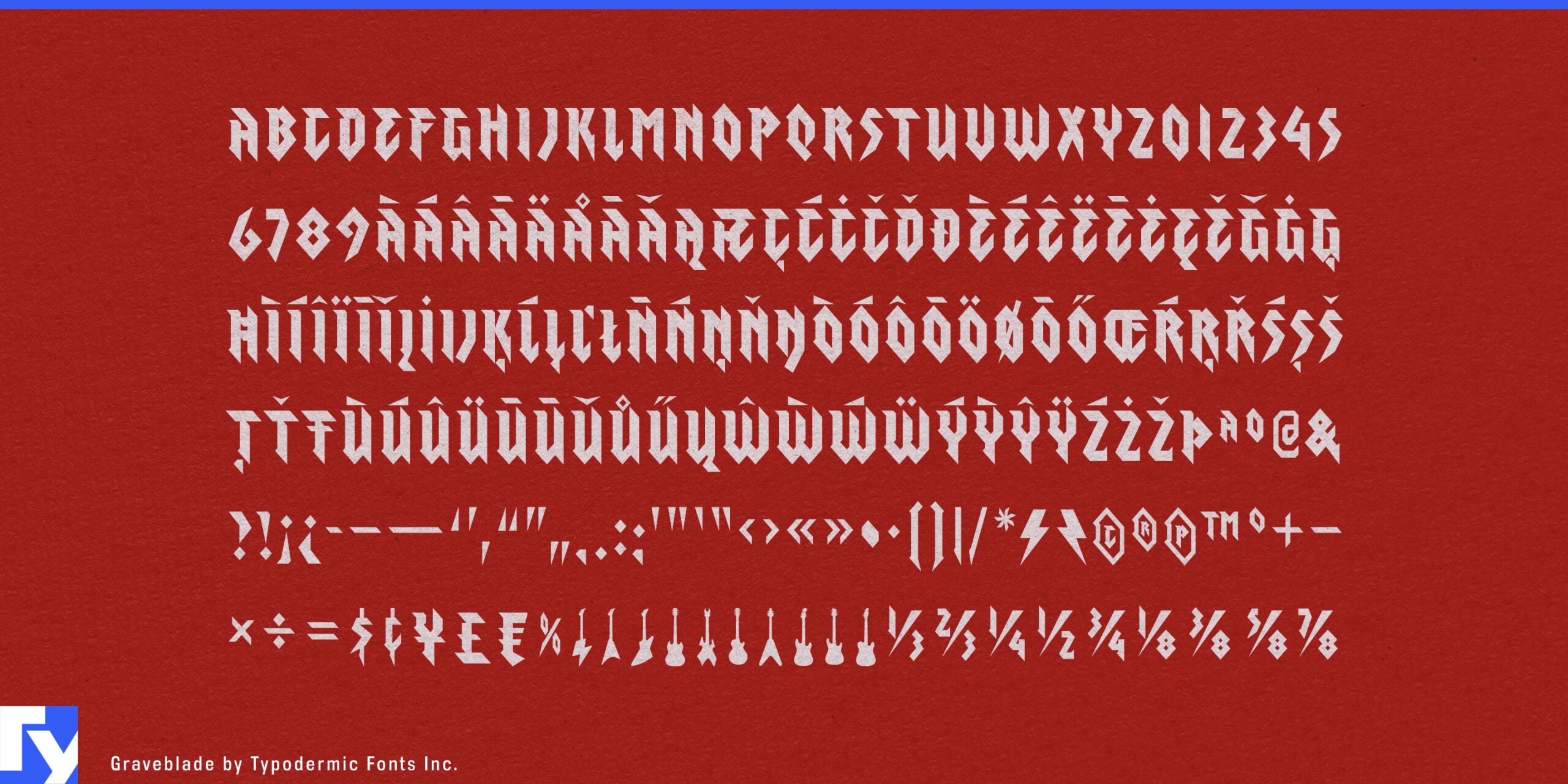 Sharp as a Knife: Graveblade Typeface Cuts Through the Noise