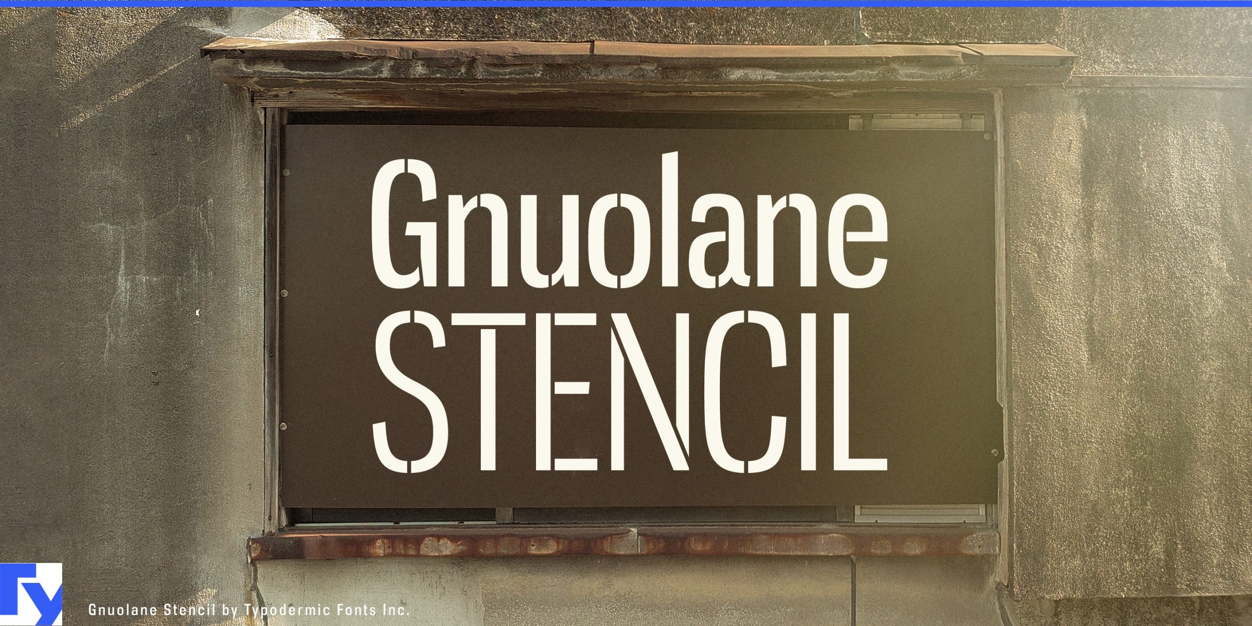 Cool and Sleek Lines: Discover the Captivating Style of Gnuolane Stencil Typeface