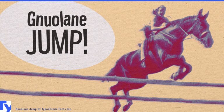 Fun and Personality Unleashed: Gnuolane Jump Typeface Takes Center Stage