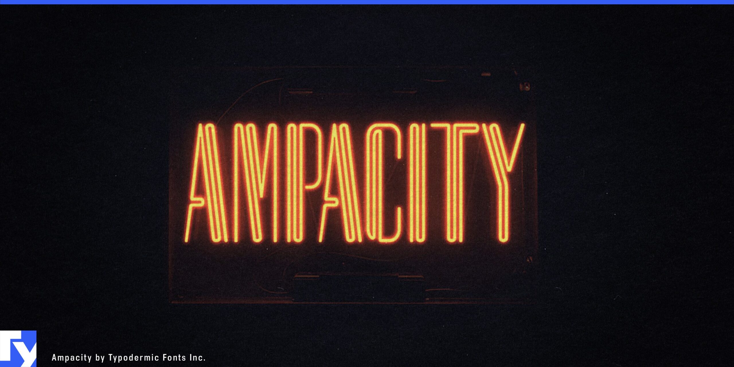 Ampacity Typeface: Illuminate Your Designs with Neon Brilliance