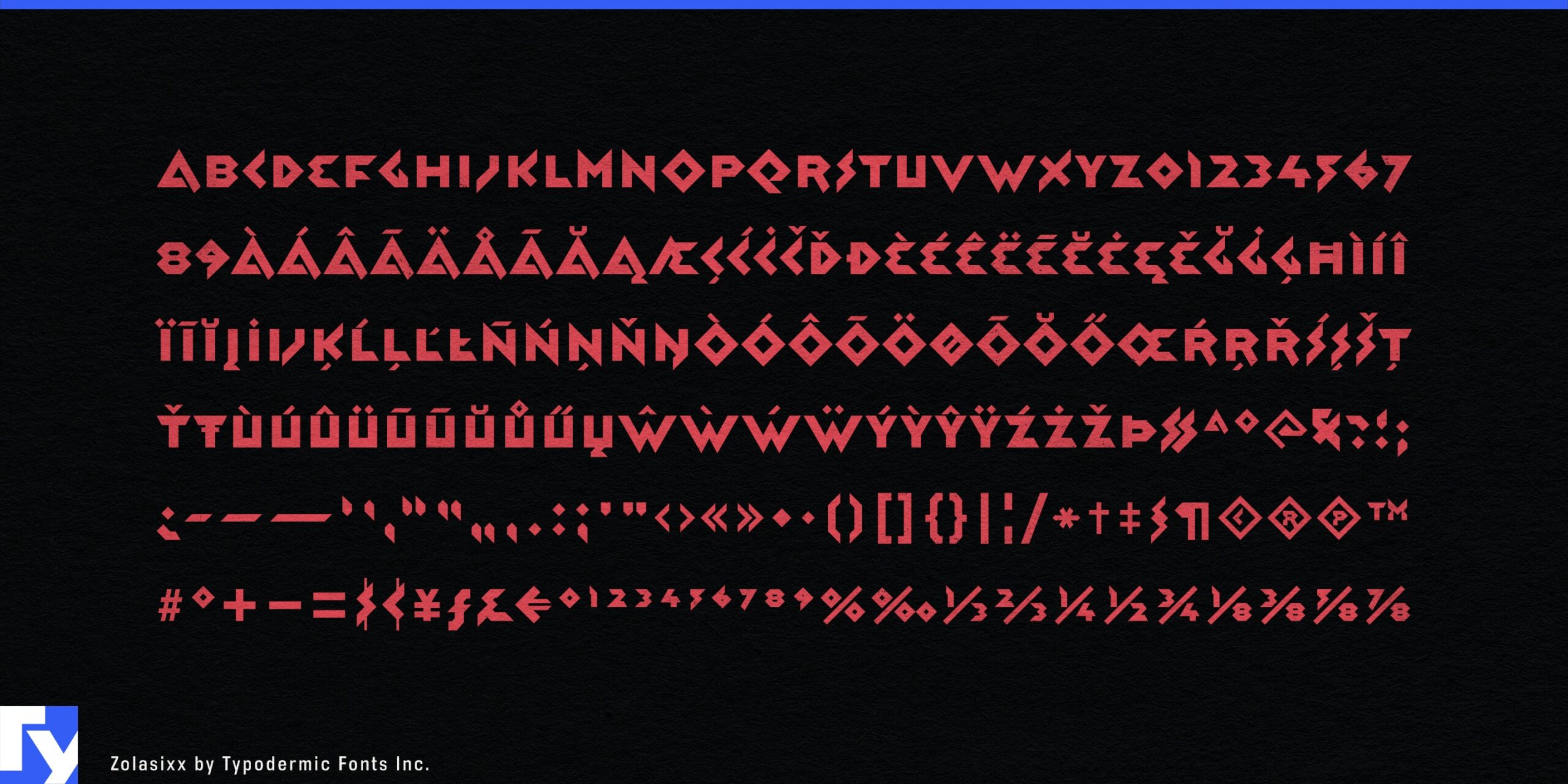 Aggressive Technological Voice: Zolasixx Typeface Takes Charge