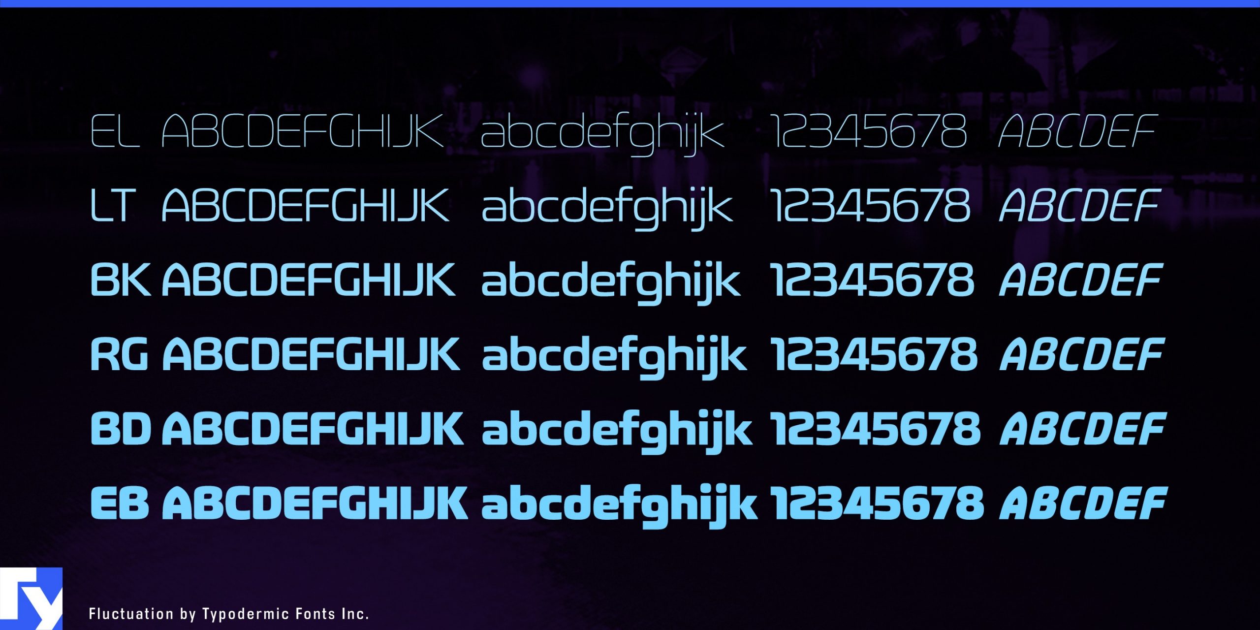 Attention-Grabbing Impact: Fluctuation Typeface Shines Bright