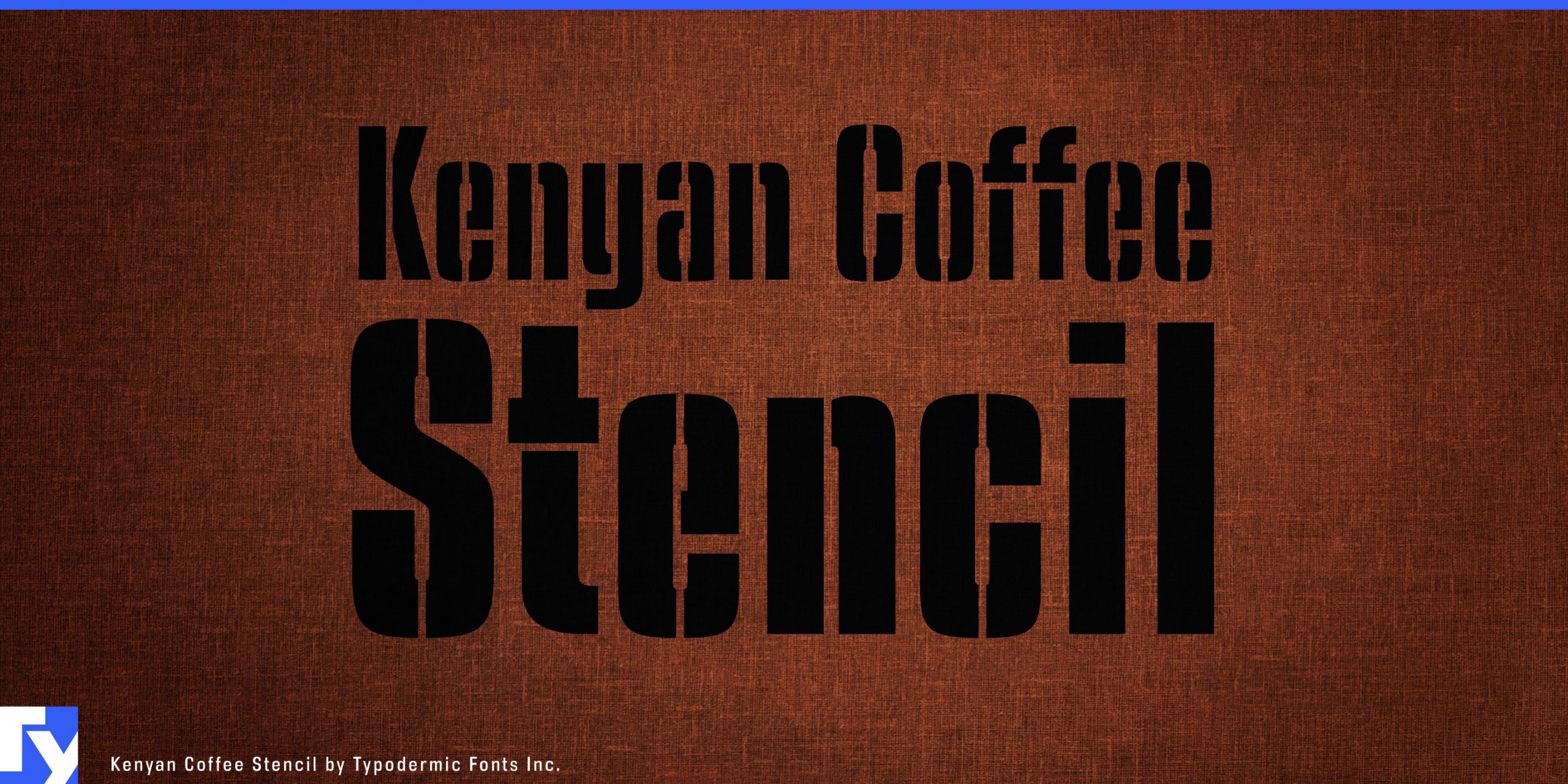 Industrial Chic: Kenyan Coffee Typeface in Action