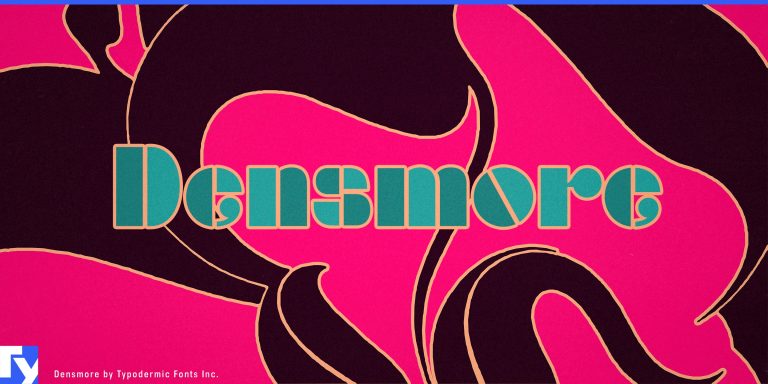 Blue and Pink Styles: Explore the Versatility of Densmore Typeface