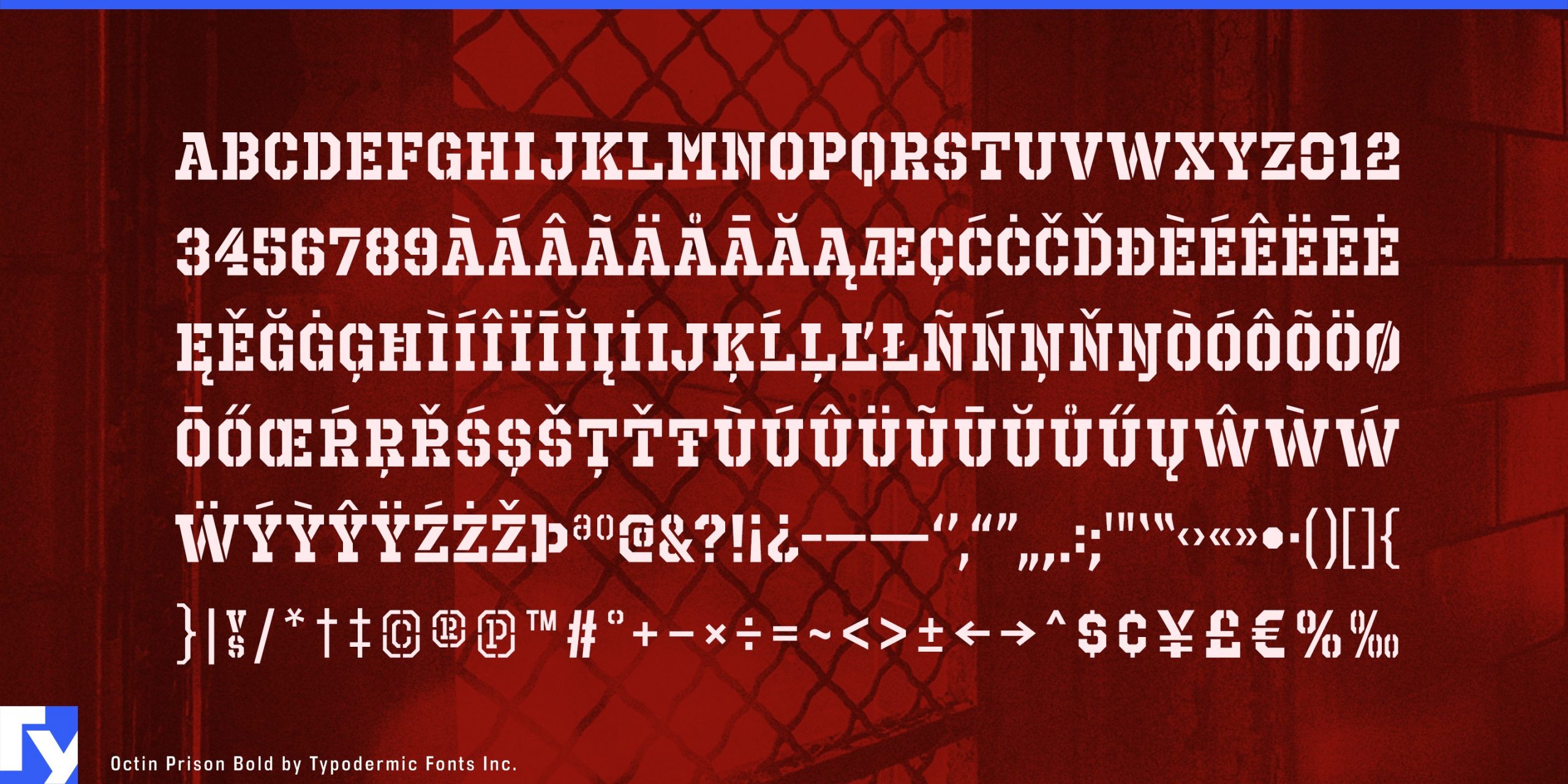 Make a Bold Statement with Octin Prison Typeface: Rugged Toughness and Power