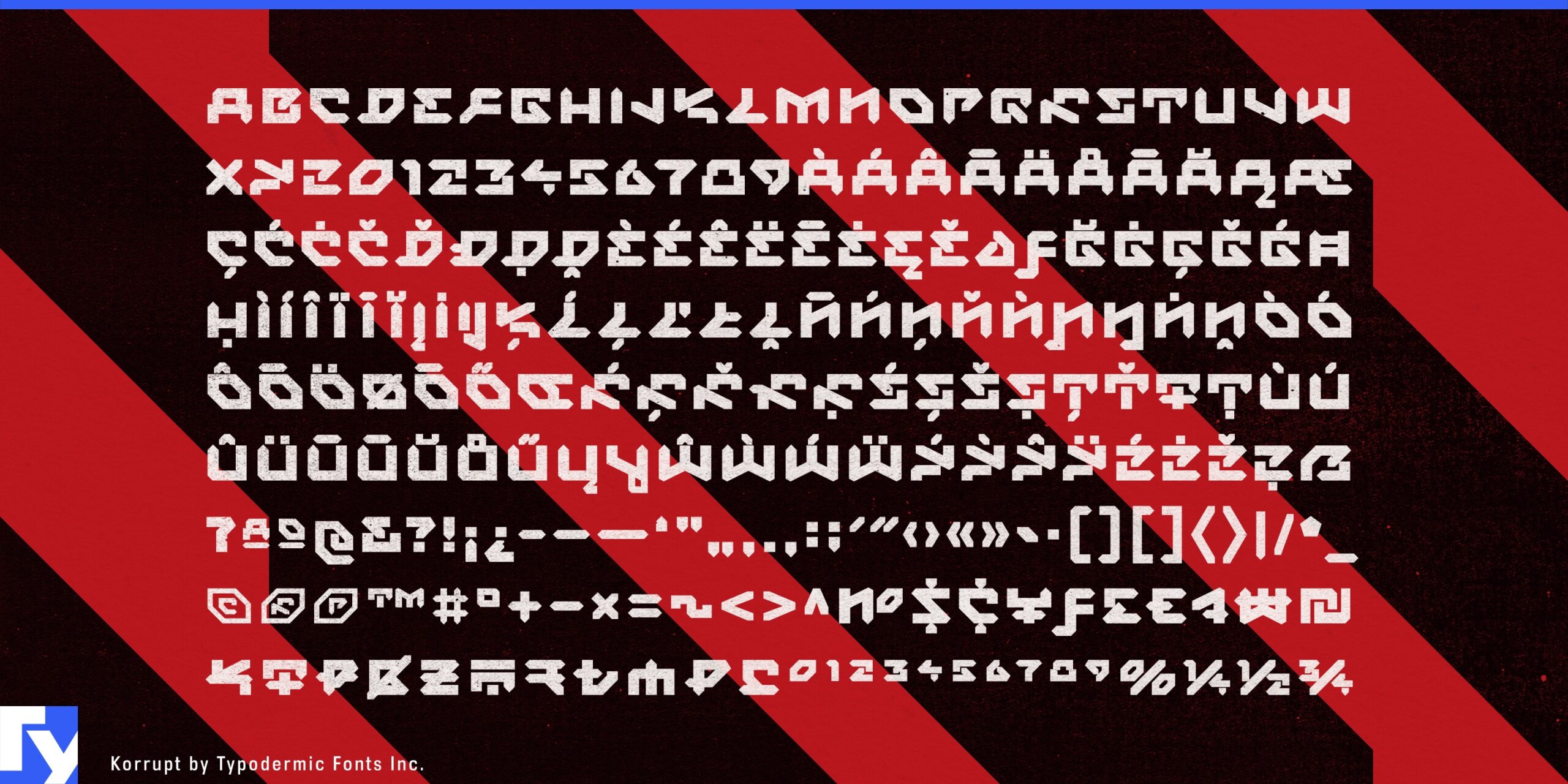 Post-Singularity Metadystopia: Korrupt Typeface Defines a Twisted Future