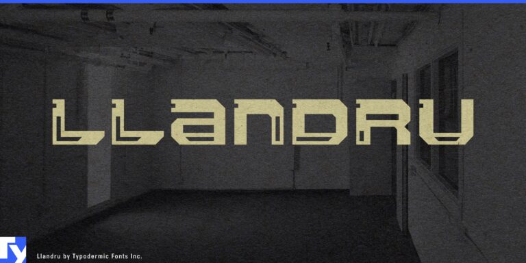 Sci-Fi Inspiration: Llandru Typeface's Futuristic Aesthetics