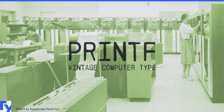 PRINTF typeface: Where telegraph meets modern design