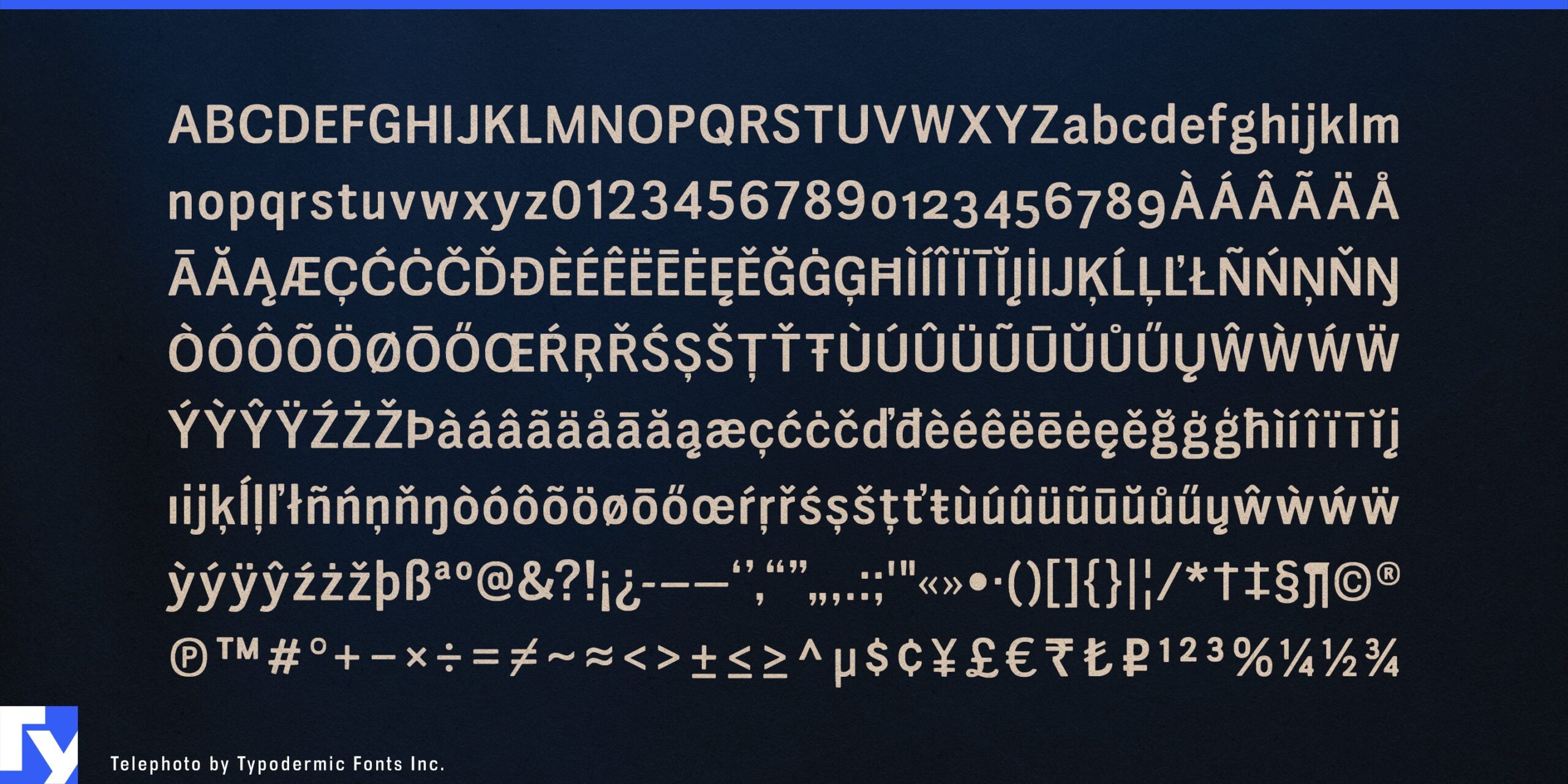 Telephoto: the typeface that speaks the language of classic ambience.