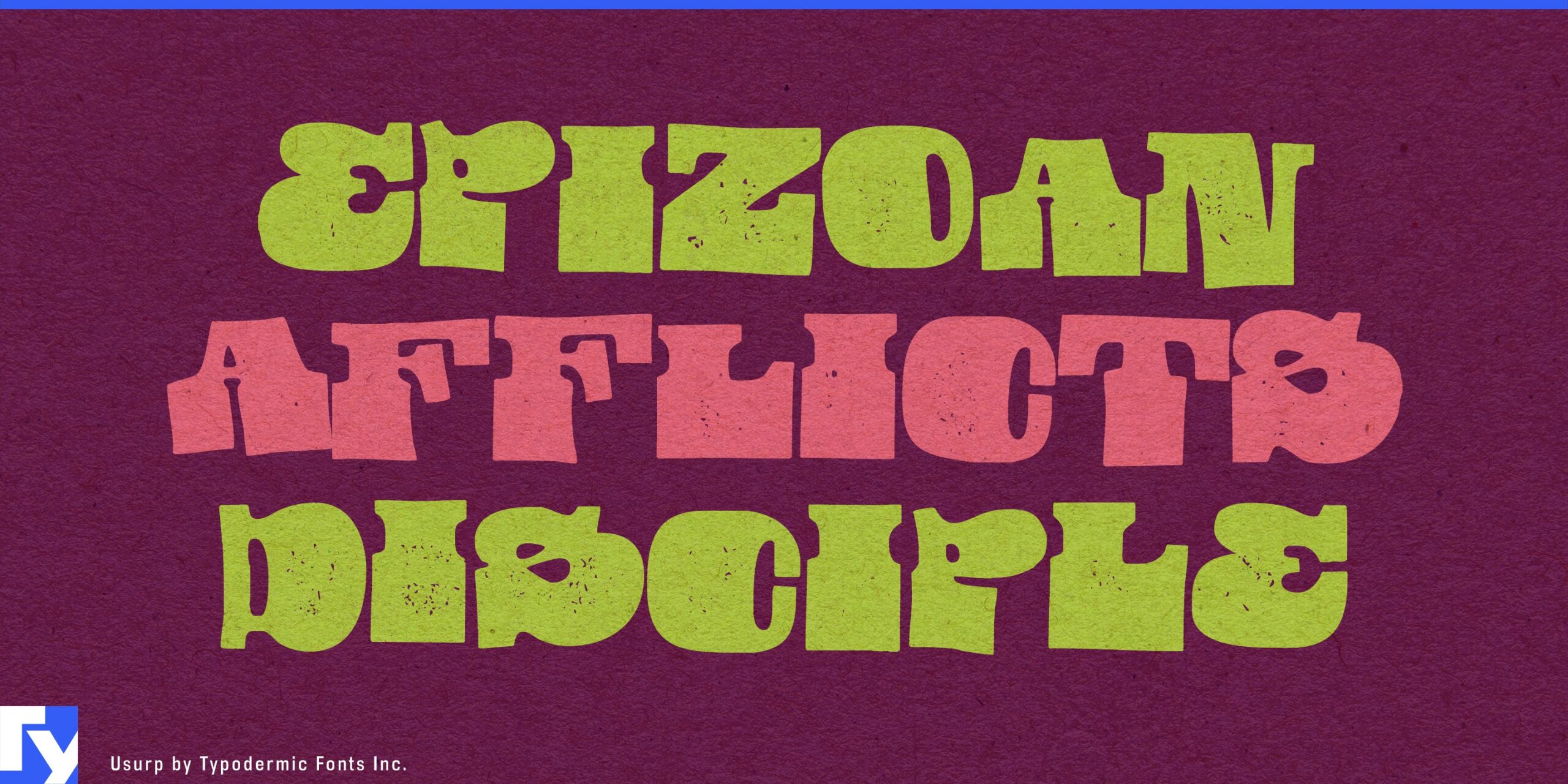 Hallucinatory Elegance: Elevate Your Branding with Usurp Typeface.