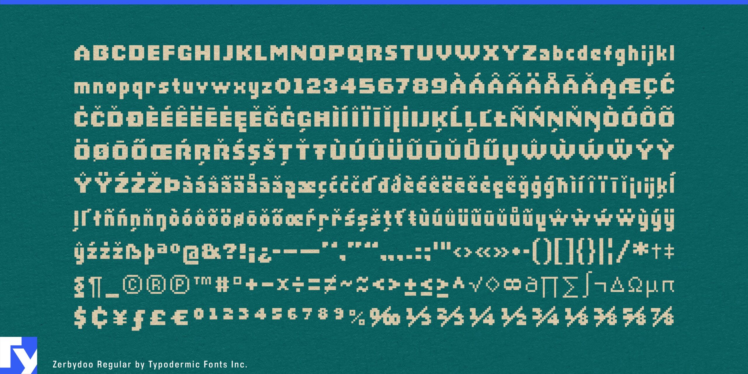 Pixel-Perfect Delight: Zerbydoo Typeface Unleashed