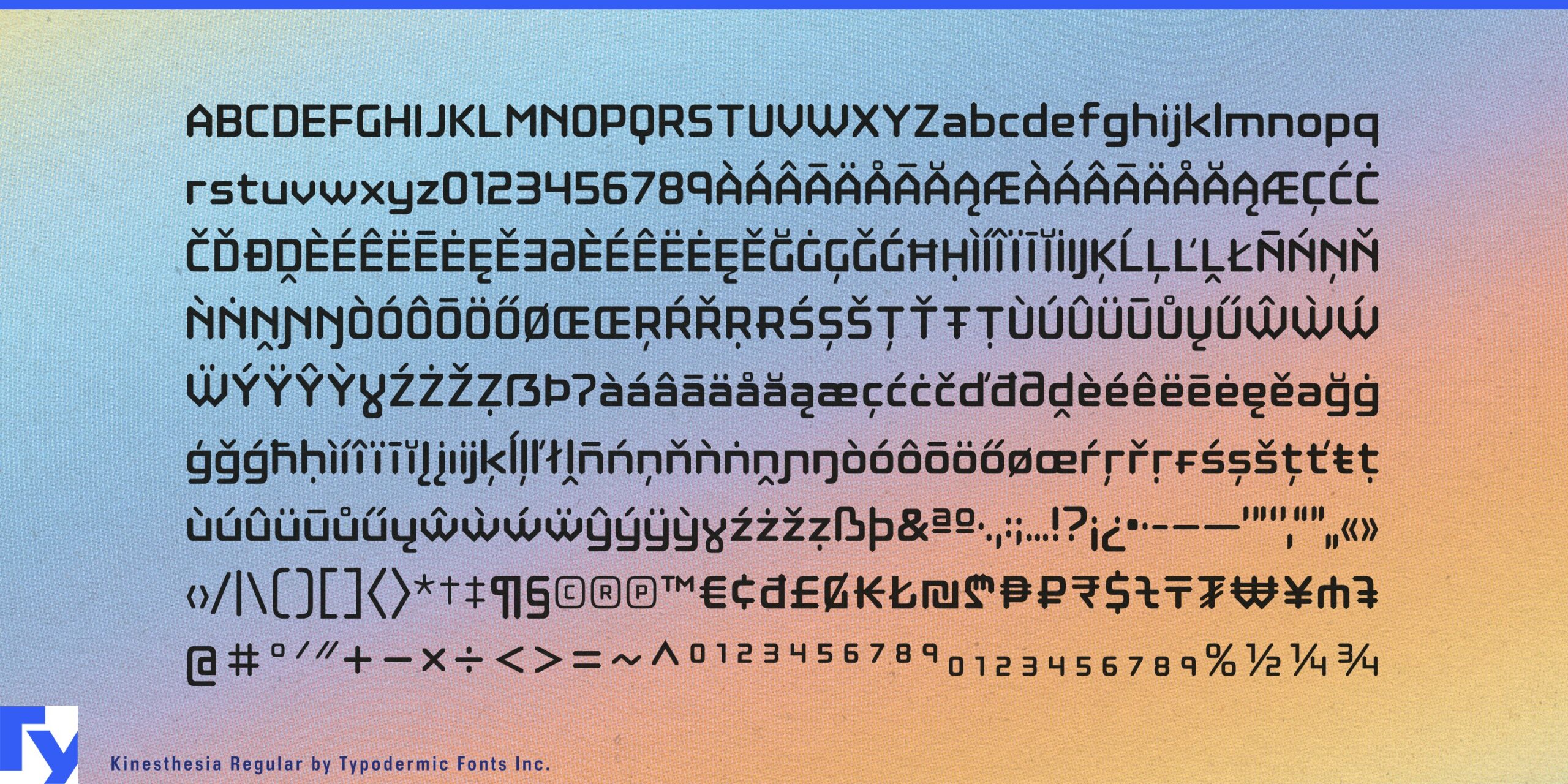 Unmistakable Edge: Kinesthesia Typeface Commands Attention