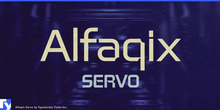 Cutting-edge design brought to life with Alfaqix Servo typeface